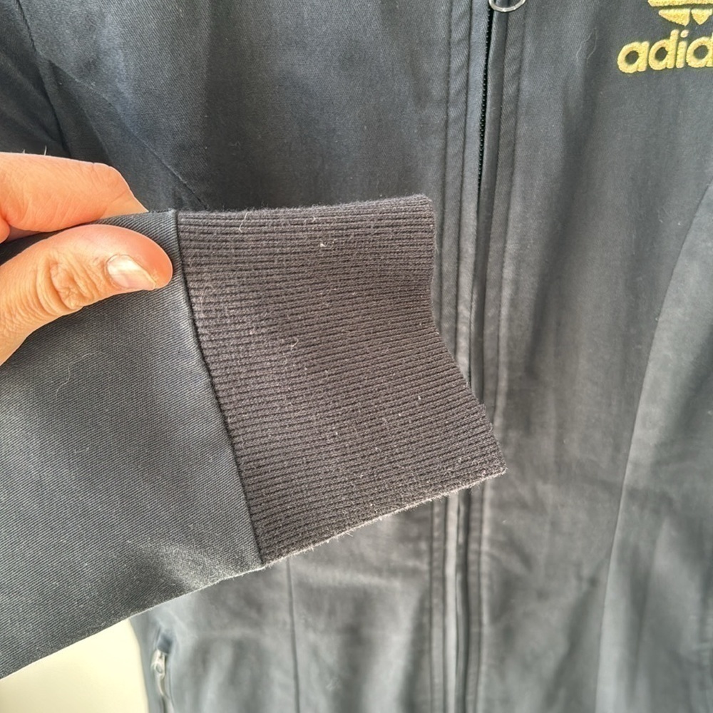 ADIDAS Full Length Jacket | Black/Gold | Women’s Small | Fitted - Picture 6 of 11